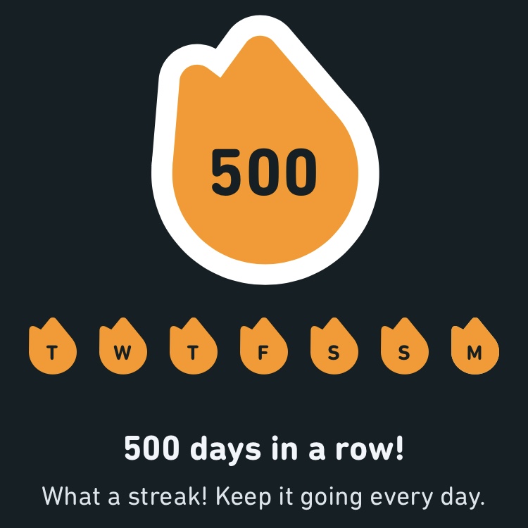 My streak!